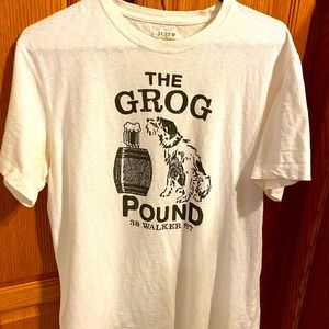 Dope J. Crew white t-shirt “the grog pound”  love it!